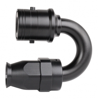 Koppling Teflon AN 180°, Quick-Connect Svart&Svart Speeding, Aluminium