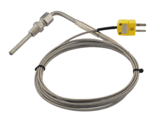 Avgastemp sensor (EGT) m/ 1/8 NPT hane gängor. Vinklad, 1,8 meter lång
